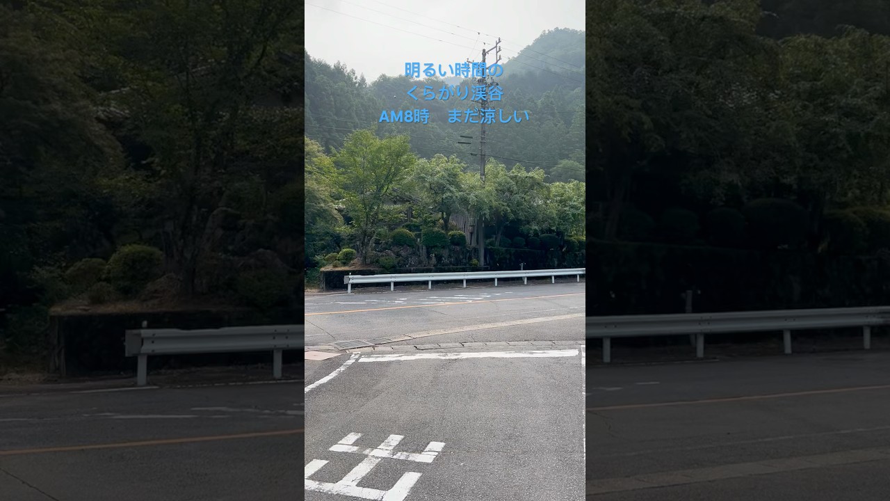 AM8時のくらがり渓谷