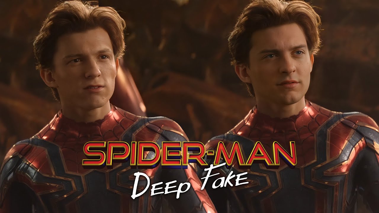 Tobey Maguire instead of Tom Holland in Spider-Man [DeepFake]