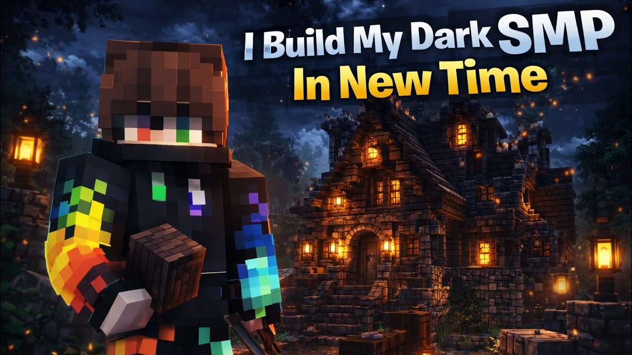 My new dark smp hear 😍 #livestream #live #minecraft