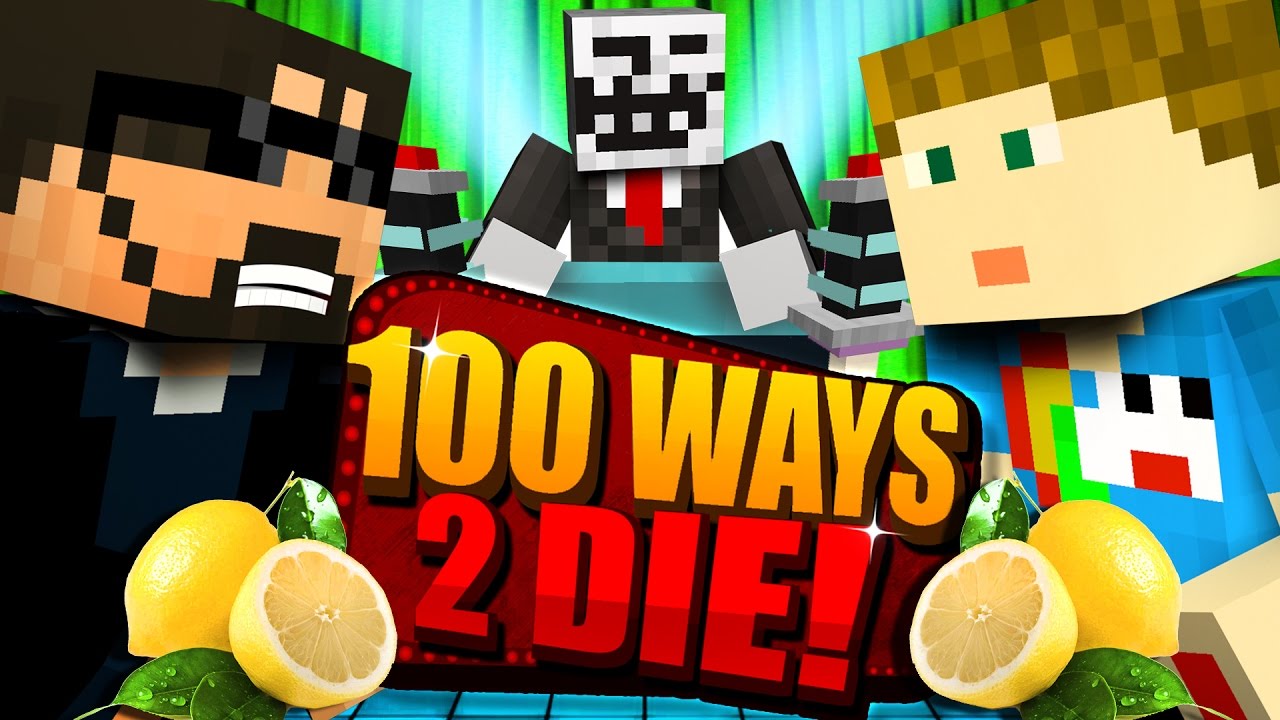 We HAVE to drink LIME JUICE! 100 Ways to DIE! in Minecraft!