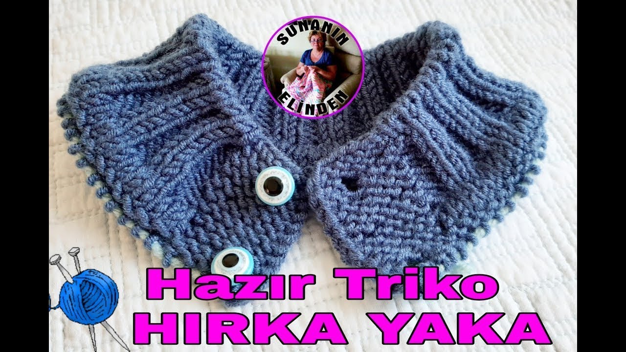 HAZIR TRİKO HIRKA YAKASI (ÖRGÜ)