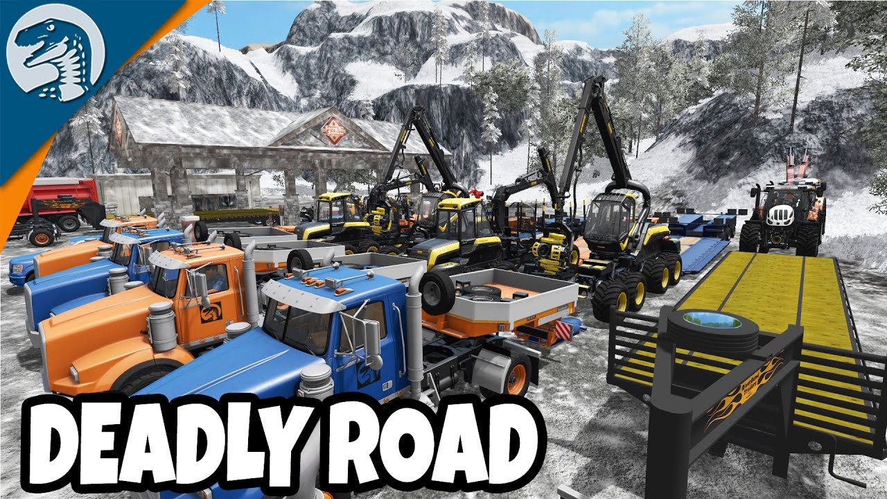 BIGGEST ICE ROAD CONVOY EVER | Arctic Logging | Farming Simulator 17 Multiplayer Gameplay