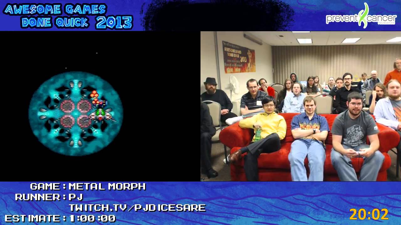 Metal Morph - Speed Run in 0:43:20 by PJ *Live for Awesome Games Done Quick 2013 [Super NES]