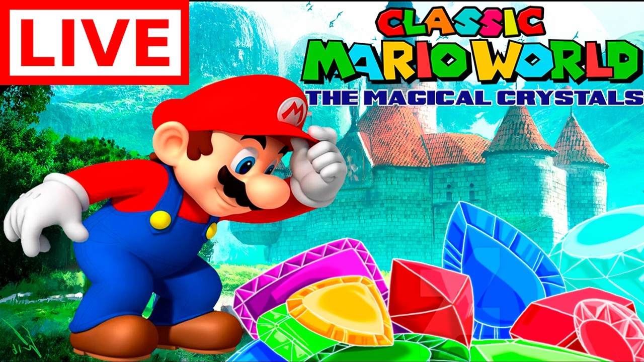 🔴Classic Mario World: The Magical Crystals 100%  [ AO VIVO ]
