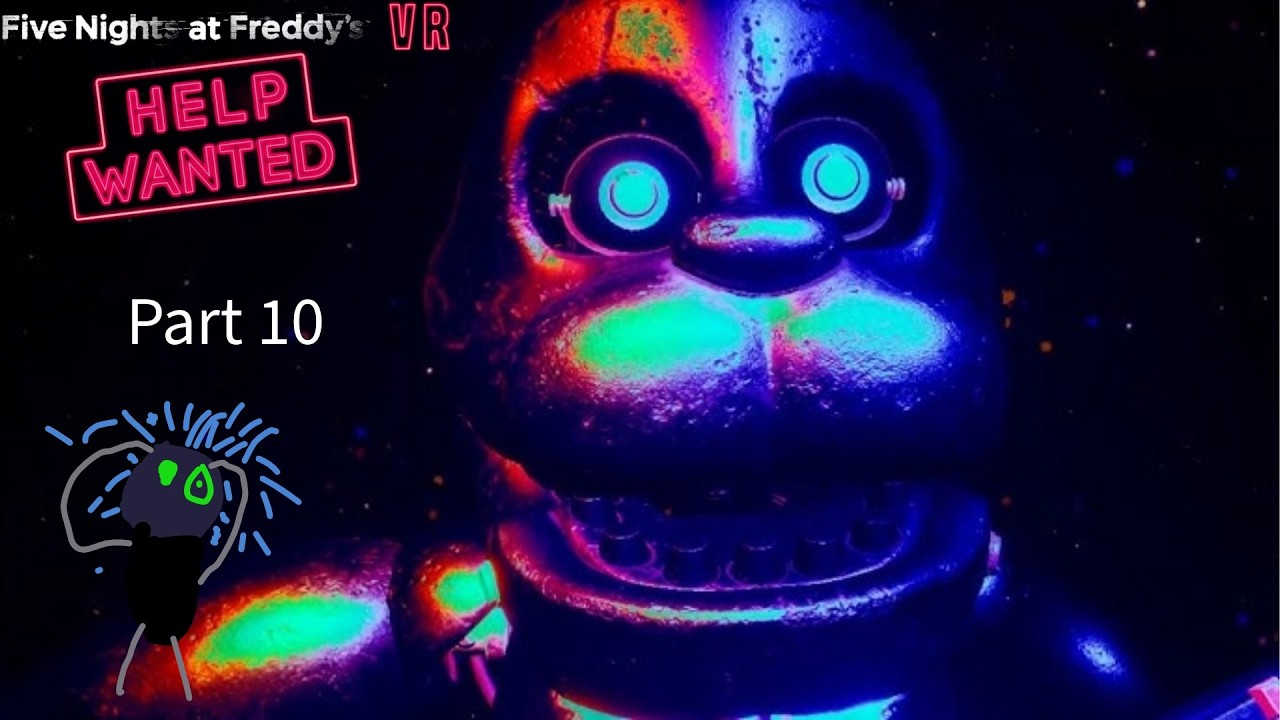 Five Nights At Freddy's Help Wanted Pt 10! Hard mode parts and service, dark rooms