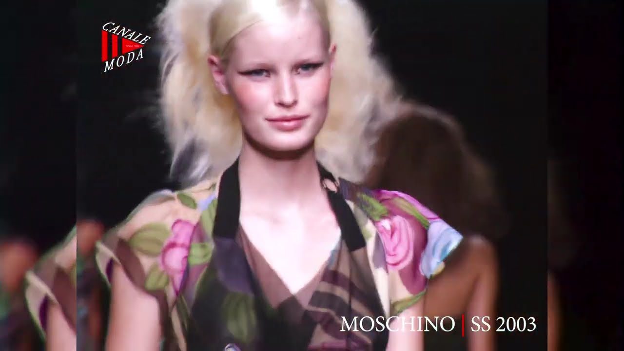 MOSCHINO Весна-Лето 2003 Милан 4K — Fashion Channel