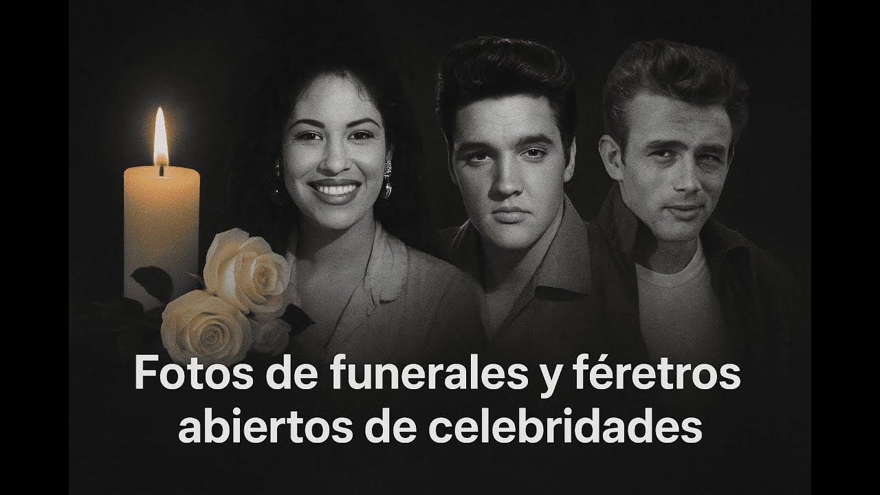 🔴 Fotos de funerales y f&eacute;retros abiertos de celebridades - PARTE 1 🔴🙏🕊️🌹✨