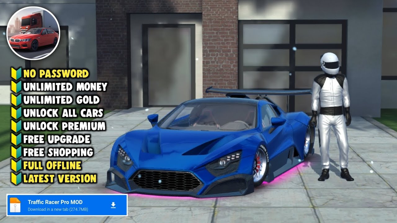 NEW‼️Traffic Racer Pro Mod V2.1.2 Apk Terbaru 2025 - Unlimited Money & Unlock All Car