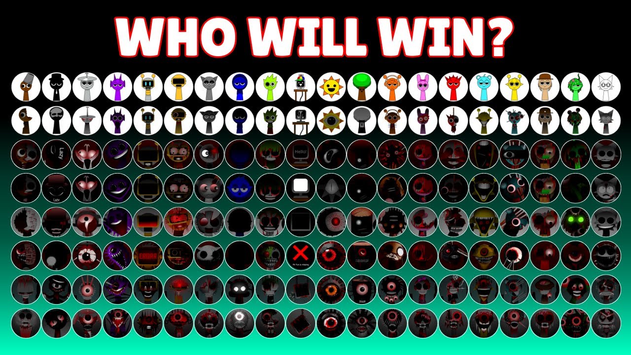 ALL 160 Sprunki Phase 1 - 8, Only 1 Winner: Last Marble Showdown!