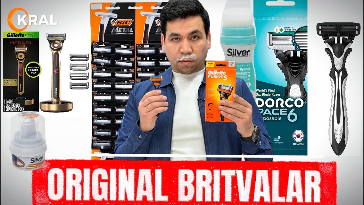 GILLETE,BIC,DORCO, SILVER ,ORIGINAL BRITVALAR VA OYOQ KIYIM KREMLARI NARXLARI 