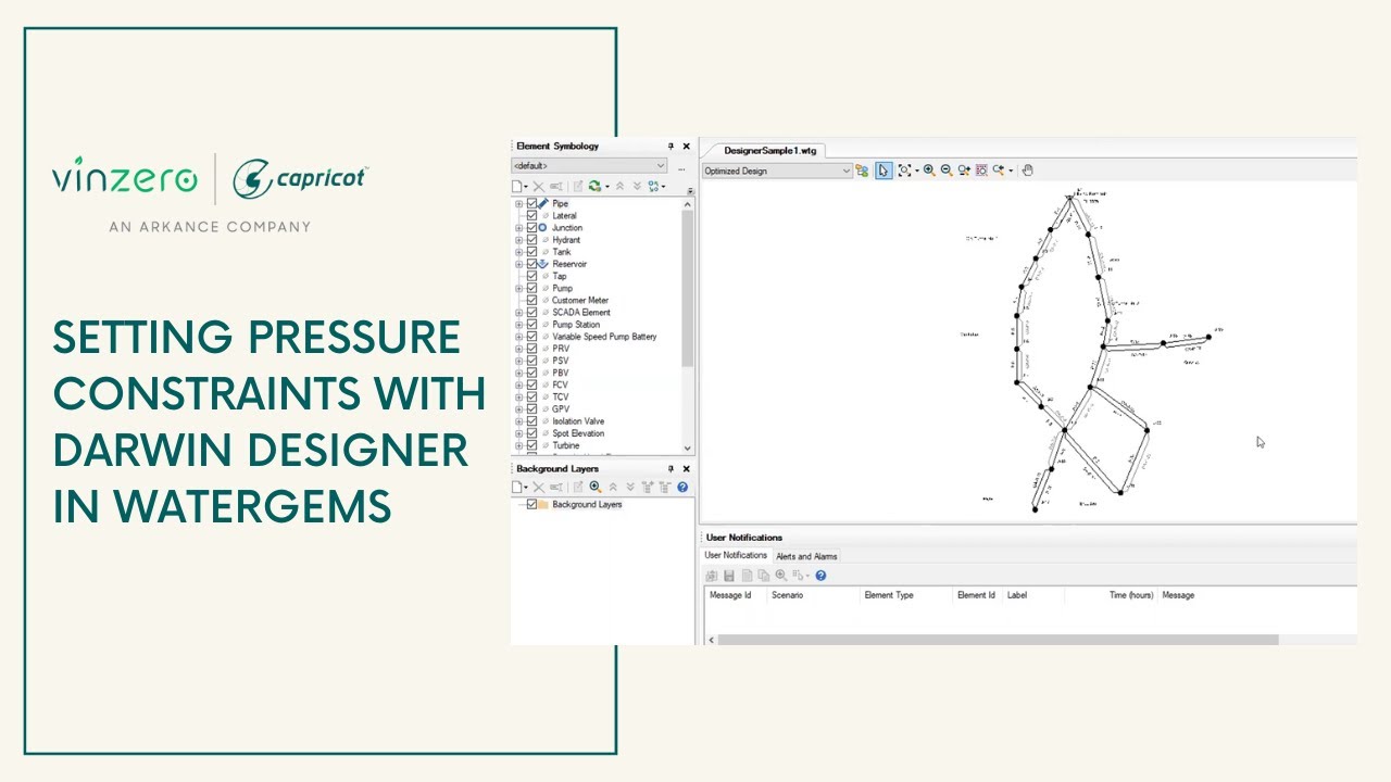 Setting Pressure Constraints with Darwin Designer in WaterGEMS