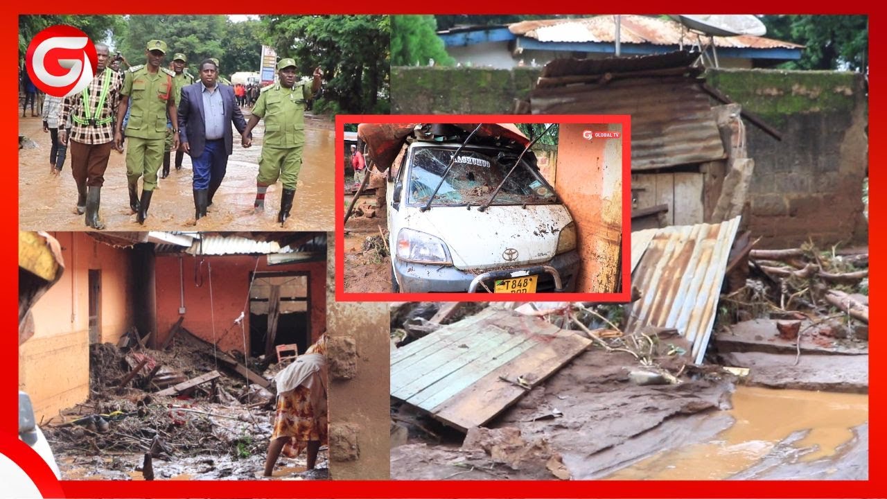 MAFURIKO MOSHI: WATU 3 WAFARIKI KWA KUDONDOKEWA UKUTA - YUMO MTOTO - MAGARI YAFUKIWA na TOPE...