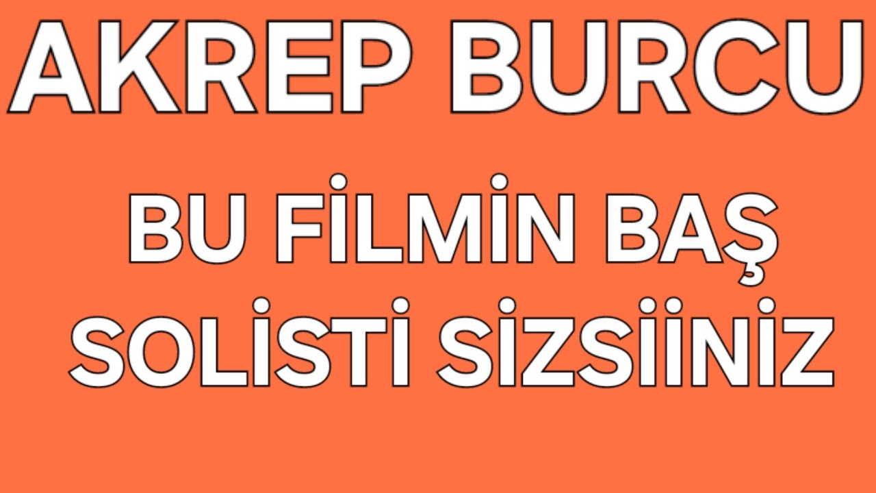26 OCAK - 1 ŞUBAT HAF. 2026 AKREP BURCU TAROT FALI #AŞK #İŞ #PARA BU FİLMİN BAŞSOLİSTİ SİZSİNİZ