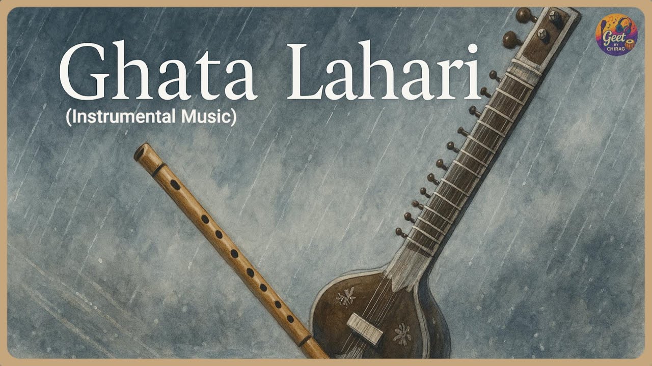 Ghata Lahari | Serene Sitar Lead, Gentle Tabla | Geet By Chirag