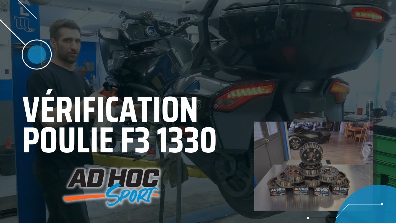 Étapes faciles pour vérifier poulie Can-Am Spyder | Easy steps to check front pulley Can-Am