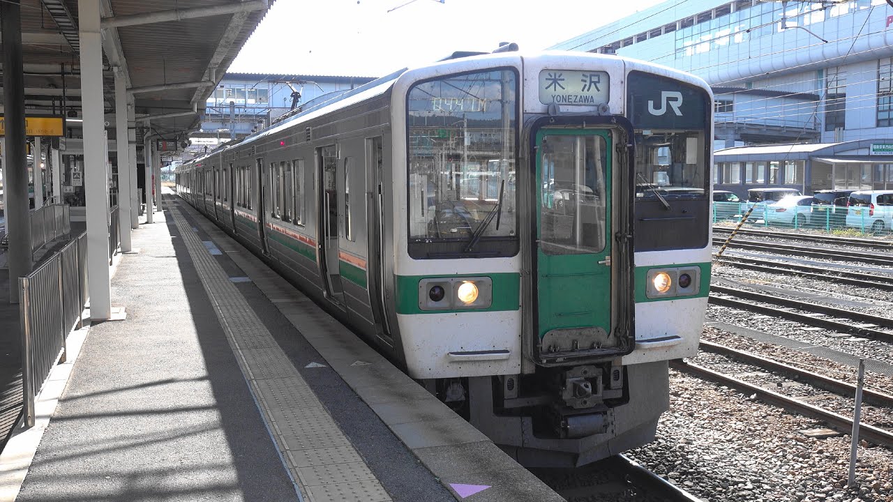 2021 在来線 JR東日本 山形線(奥羽本線) 福島～米沢 4K版