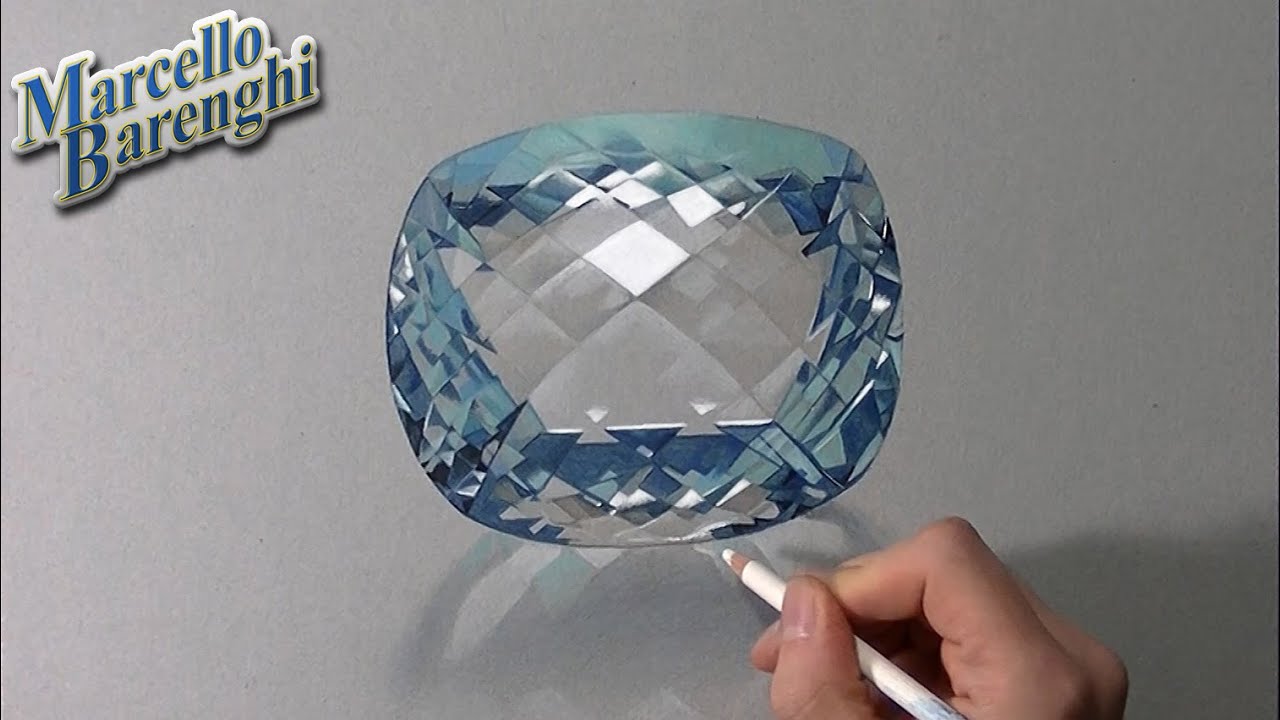 How to draw an aquamarine