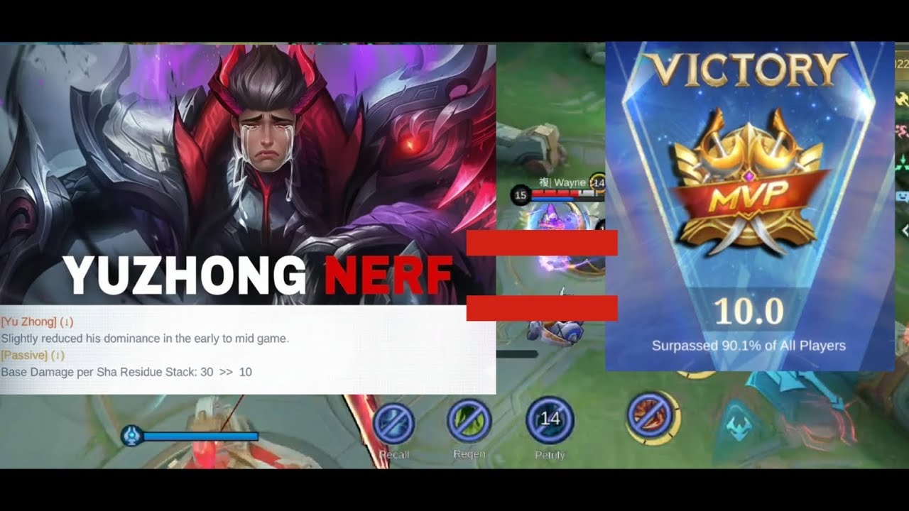 Yuzhong nerf? 🧐 yz gameplay/ build 
