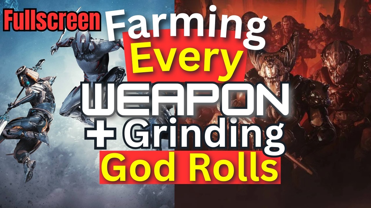 Farming EVERY Weapon in Warframe + GOD ROLL Lich Weapons