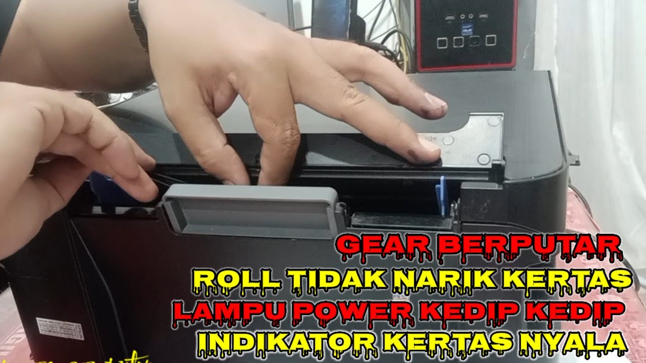 Mengatasi Printer Tidak bisa Narik Kertas Epson L3110 ll gear berputar tapi tidak bisa narik kertas