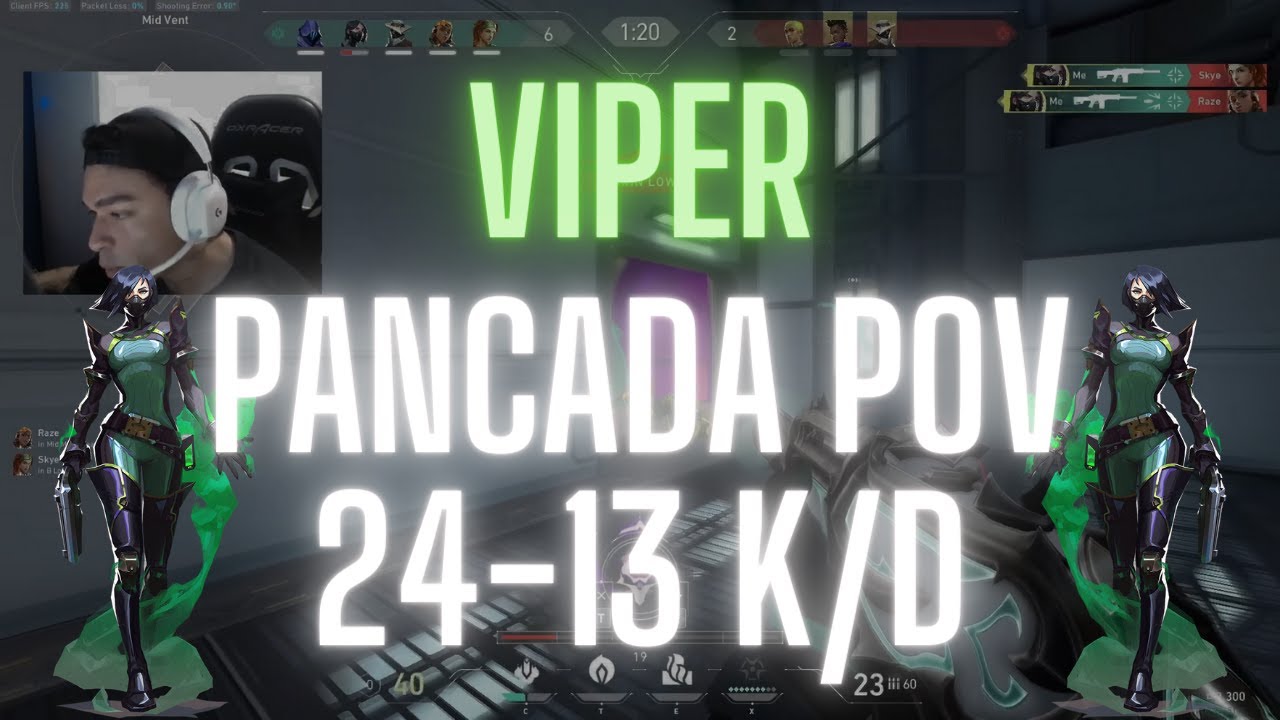 SEN pANcada POV Viper on Split 24-13 K/D (VALORANT Pro POV)