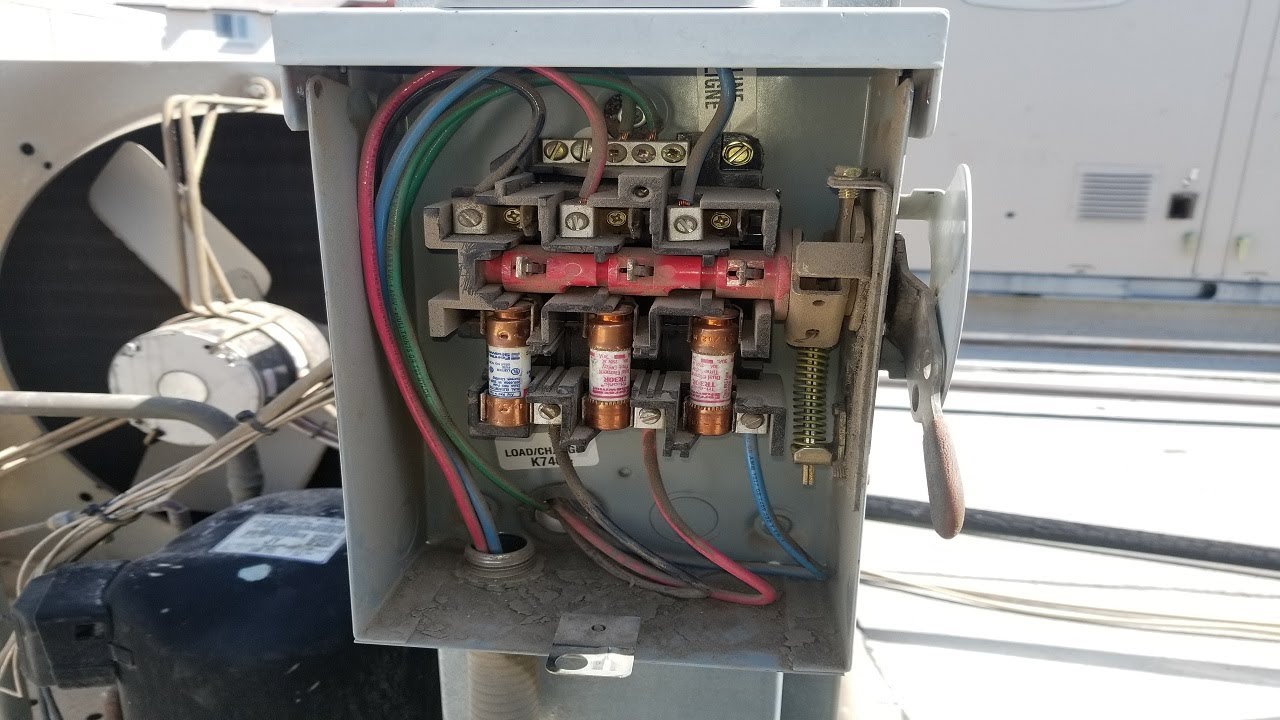 Walk in cooler with a bad disconnect switch