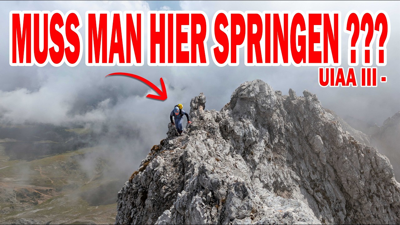 Vordere Brandjochspitze  S&uuml;dgrat (III): Der Grat, der Mut fordert! (MIT ber&uuml;chtigter Sprungstelle)