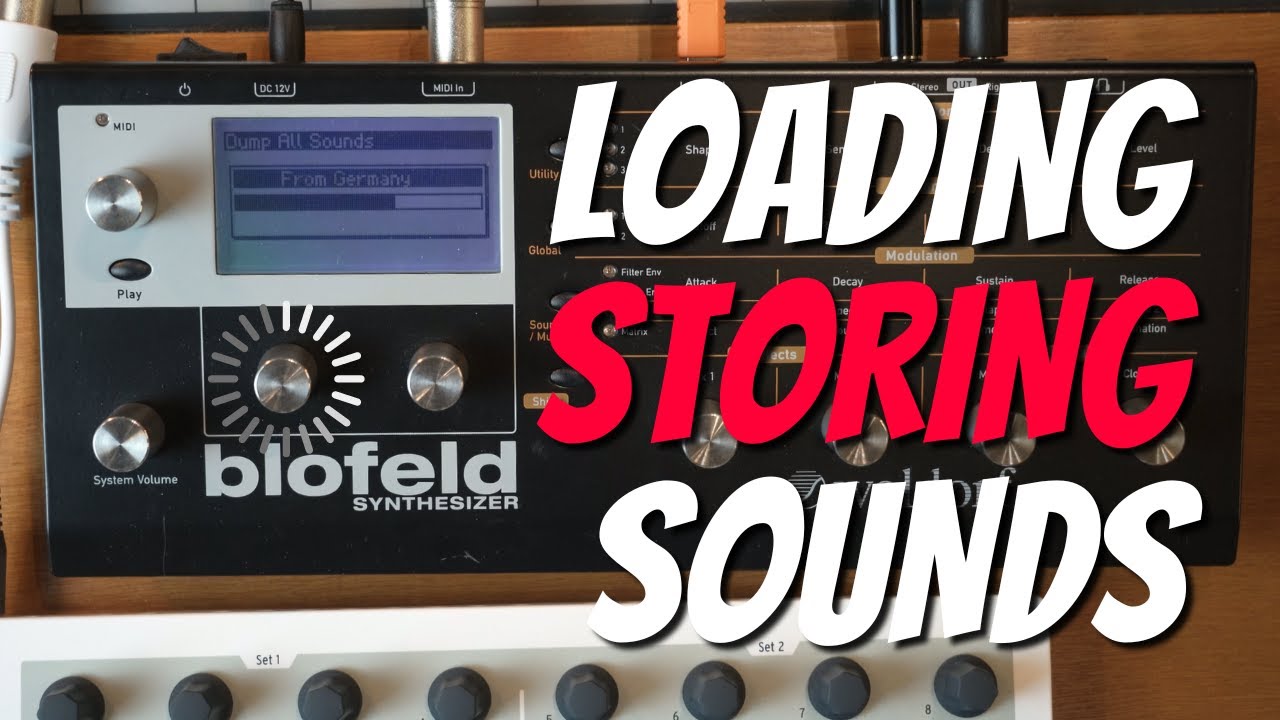 Waldorf Blofeld - Importing Presets, Wavetables and Dumping Banks