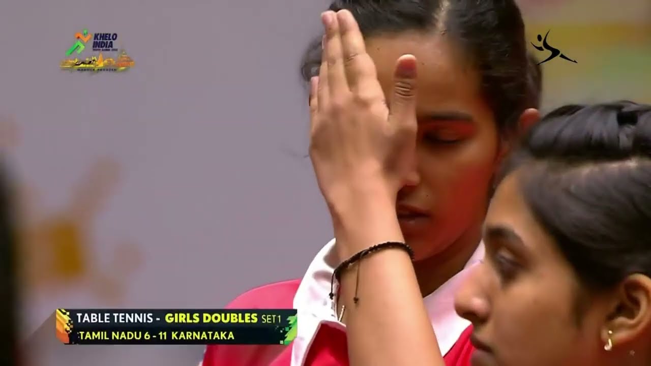 Table Tennis Girls Doubles Q/F - TamilNadu Vs Karnataka | Khelo India Youth Games 2022