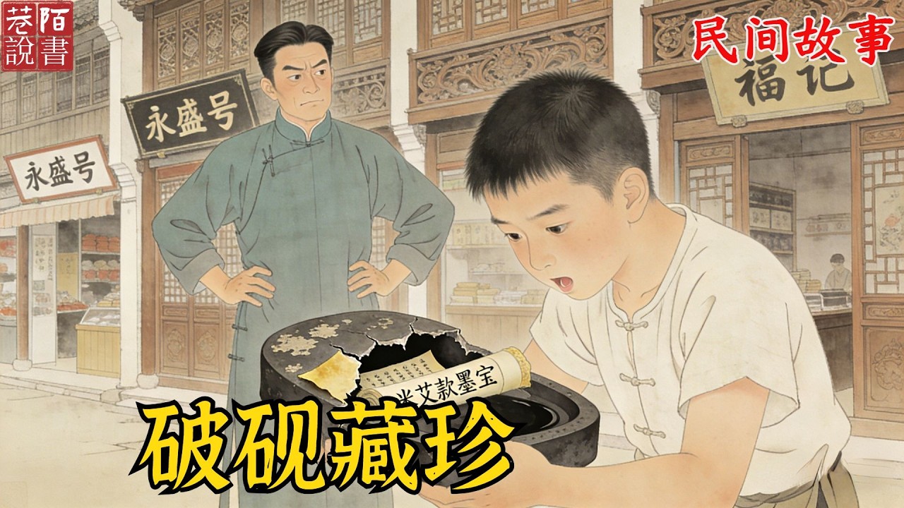 兄弟分家產，哥哥搶盡商鋪鋪面，弟弟只拿走父親遺留的破硯臺！研墨時硯臺崩口，內藏失傳的名家墨寶，拍賣價驚震全城【巷陌說書人】