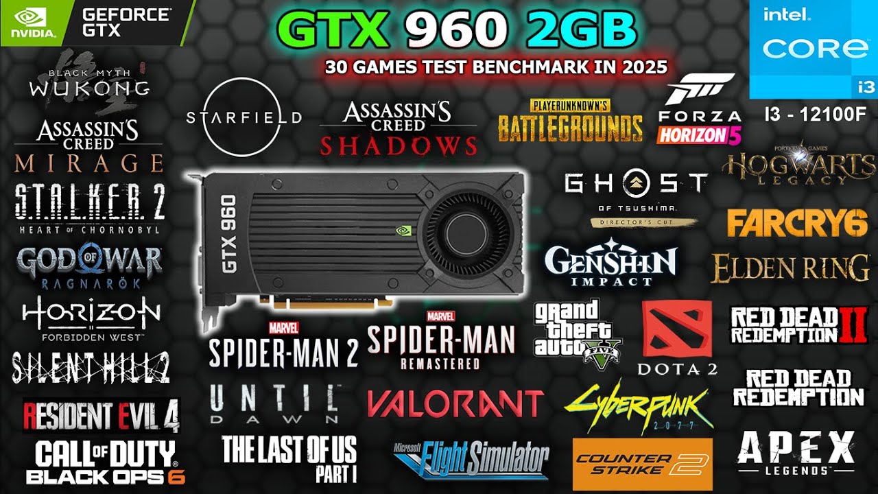 GTX 960 2GB Tested 30 Games in 2025 // Still Worth and Strong? #benchmark #gtx960 #gaming #game