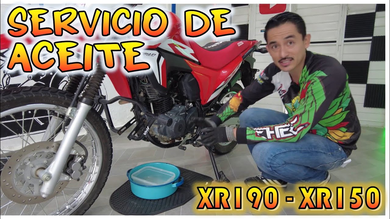 CAMBIO DE ACEITE DE XR190 Y XR150, POR PASOS PARA QUE LO HAGAS EN TU HOGAR SIN HACER TIRADERO CAP25