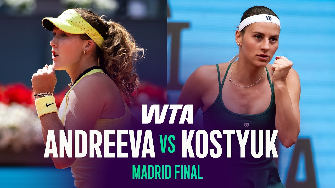 Мирра Андреева vs Марта Костюк | Финал Мадрида-2026 | Обзор матча WTA