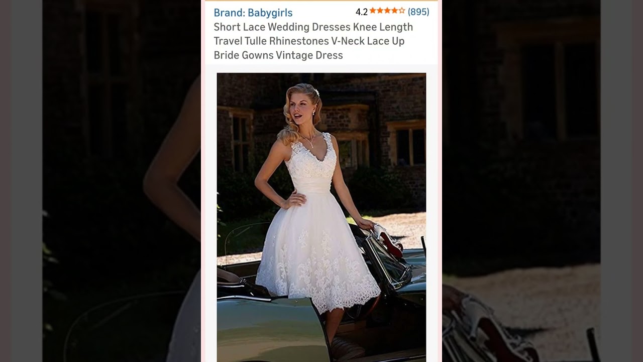 Short wedding dresses under $100