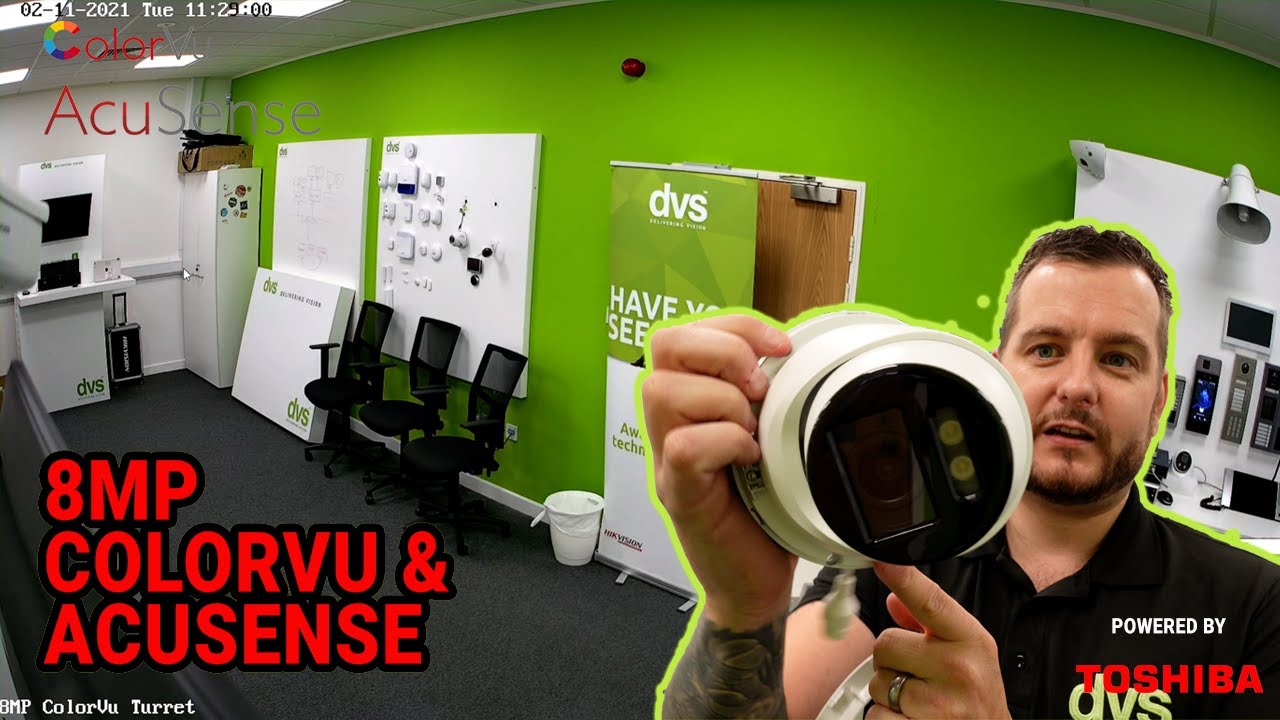 Hikvision's NEW 8MP (4K) ColorVu & Acusense Camera