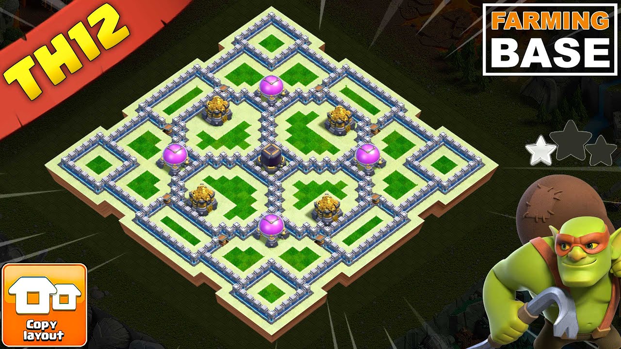 Stop Getting Raided: This TH12 Farming base is Broken!!