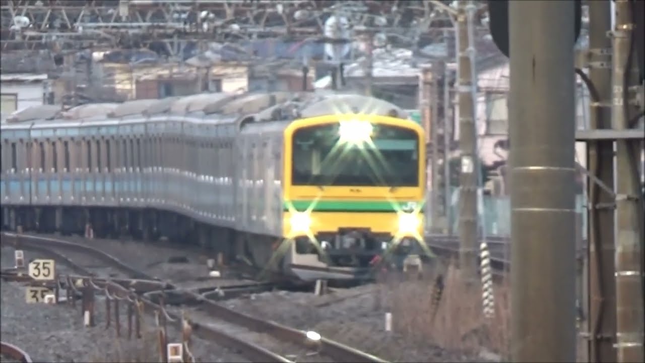 2025年3月25日E493系01編成初牽引E231系800番台K6編成AT出場配給輸送北松戸　赤羽にて撮影しました
