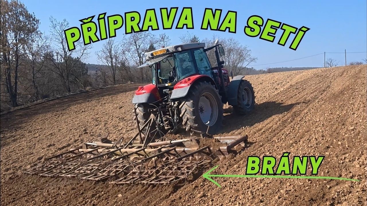 Massey Ferguson v akci - Brány na pole vyráží