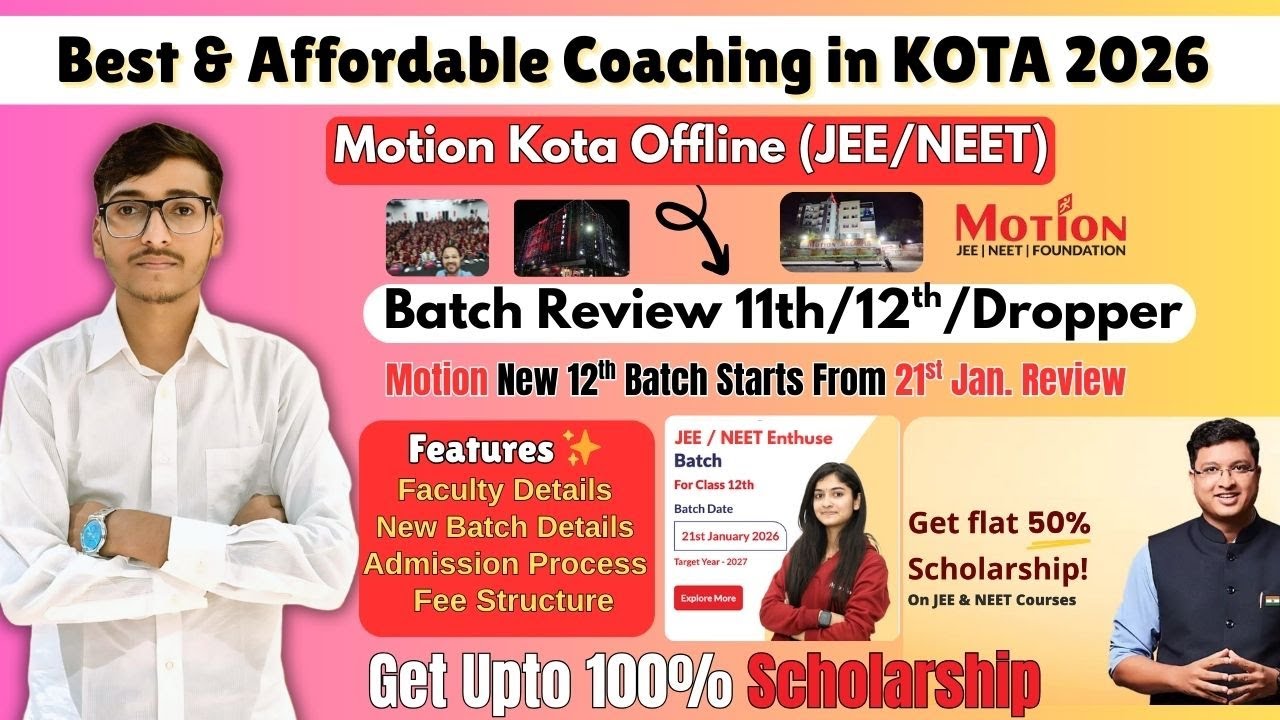 Motion Kota Review 2026 ✨ | Best Affordable JEE NEET Batch 🔥 for 11th 12th Dropper #motionkota #jee
