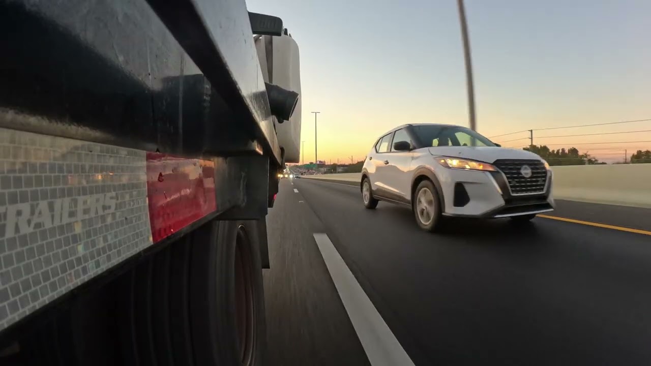 Driving my Chevy Silverado 3500 Duramax Dually w/my PJ Gooseneck Trailer w/GoPro's.  (4K)