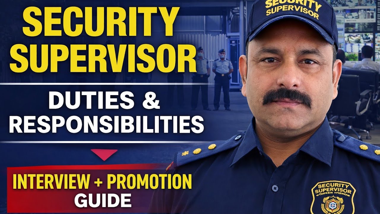 Security Supervisor Duties & Responsibilities | सिक्योरिटी सुपरवाइज़र की पूरी जिम्मेदारी