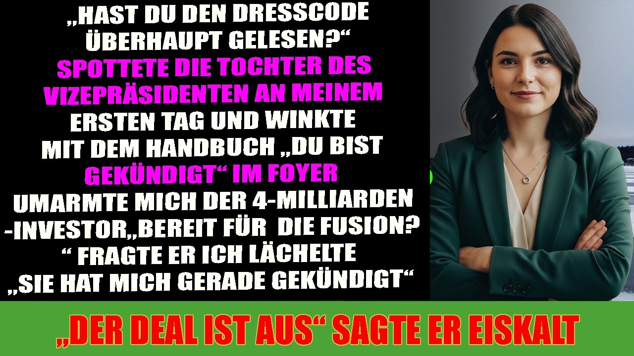CEO-Tochter feuerte mich am ersten Tag – Sekunden vor dem 4-Mrd.-Deal… dann klingelte es.
