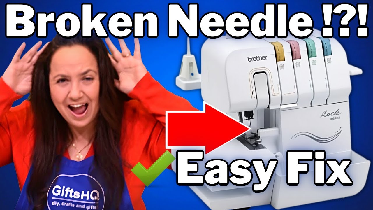 Brother 1034DX Serger : How to Change / Replace Needles Easy