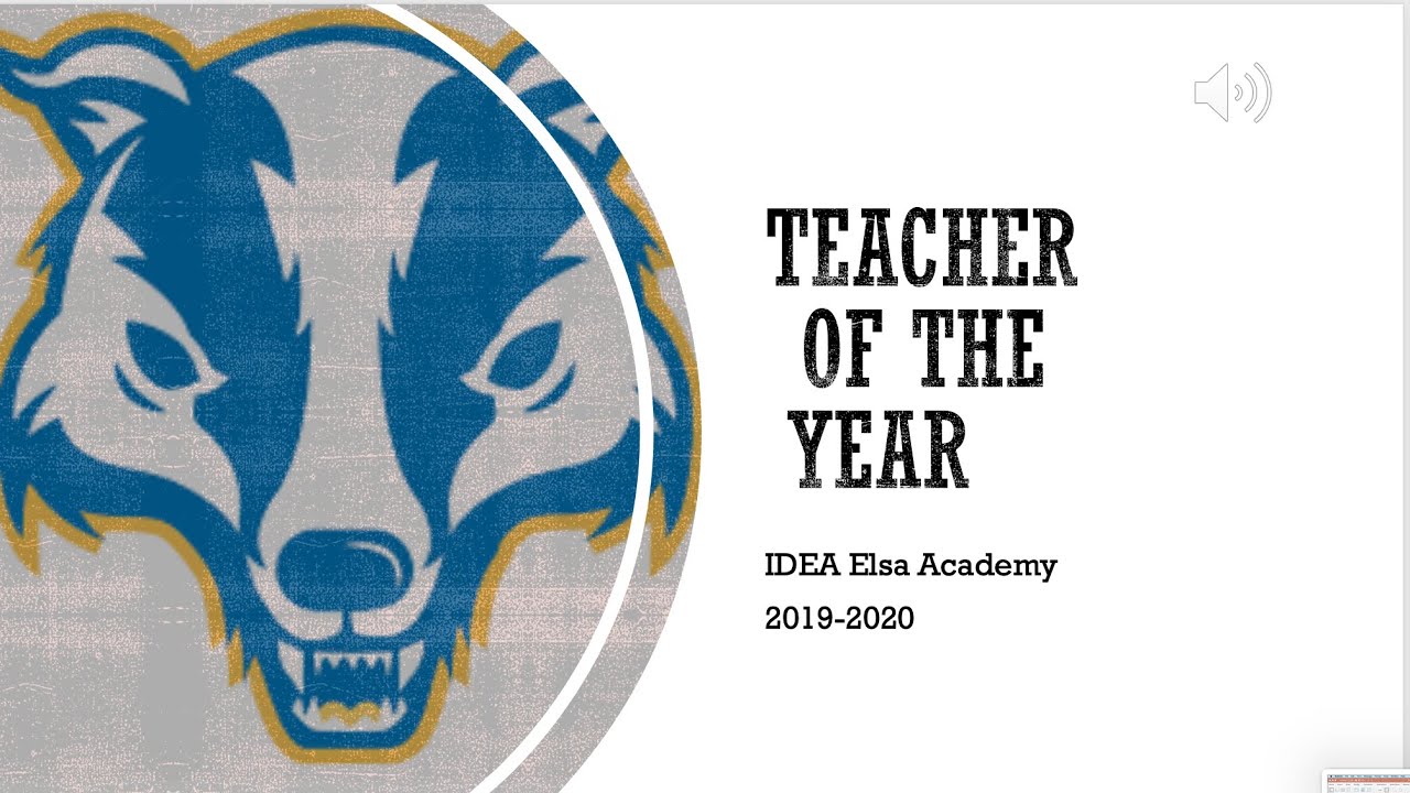IDEA Elsa Academy  Teacher of the Year 2019-2020