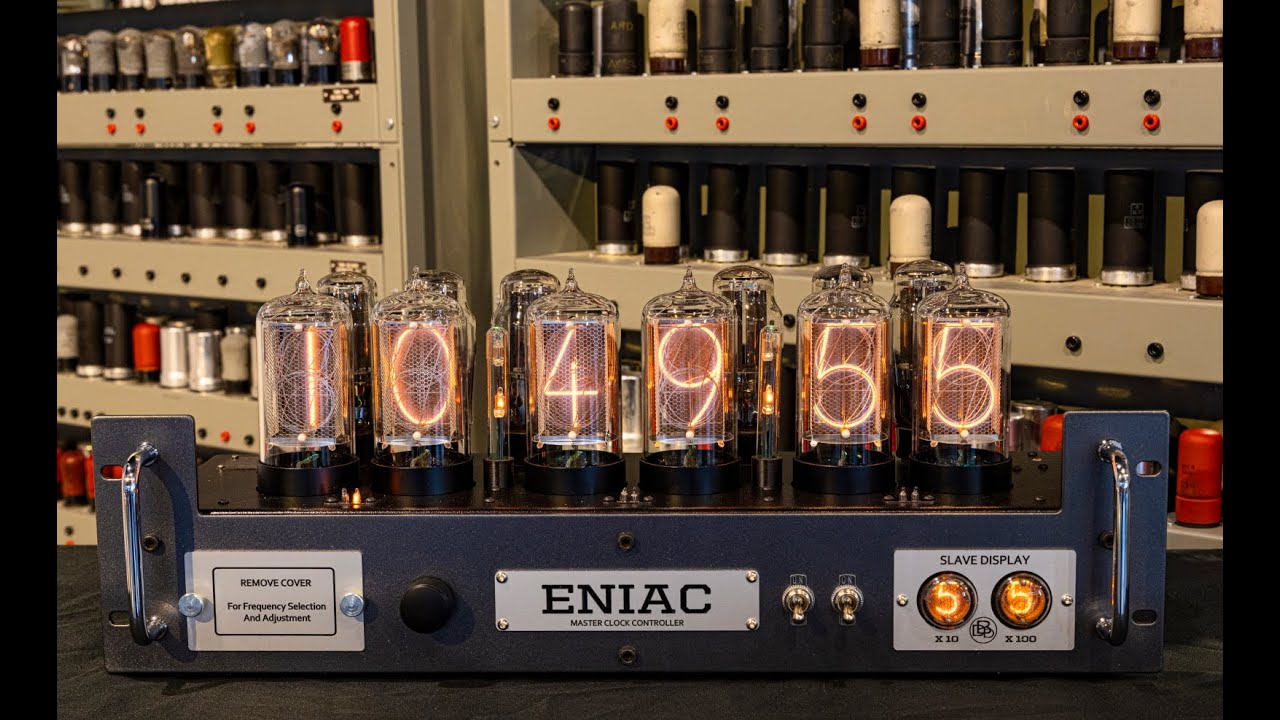 ENIAC Nixie clock from Bad Dog Designs