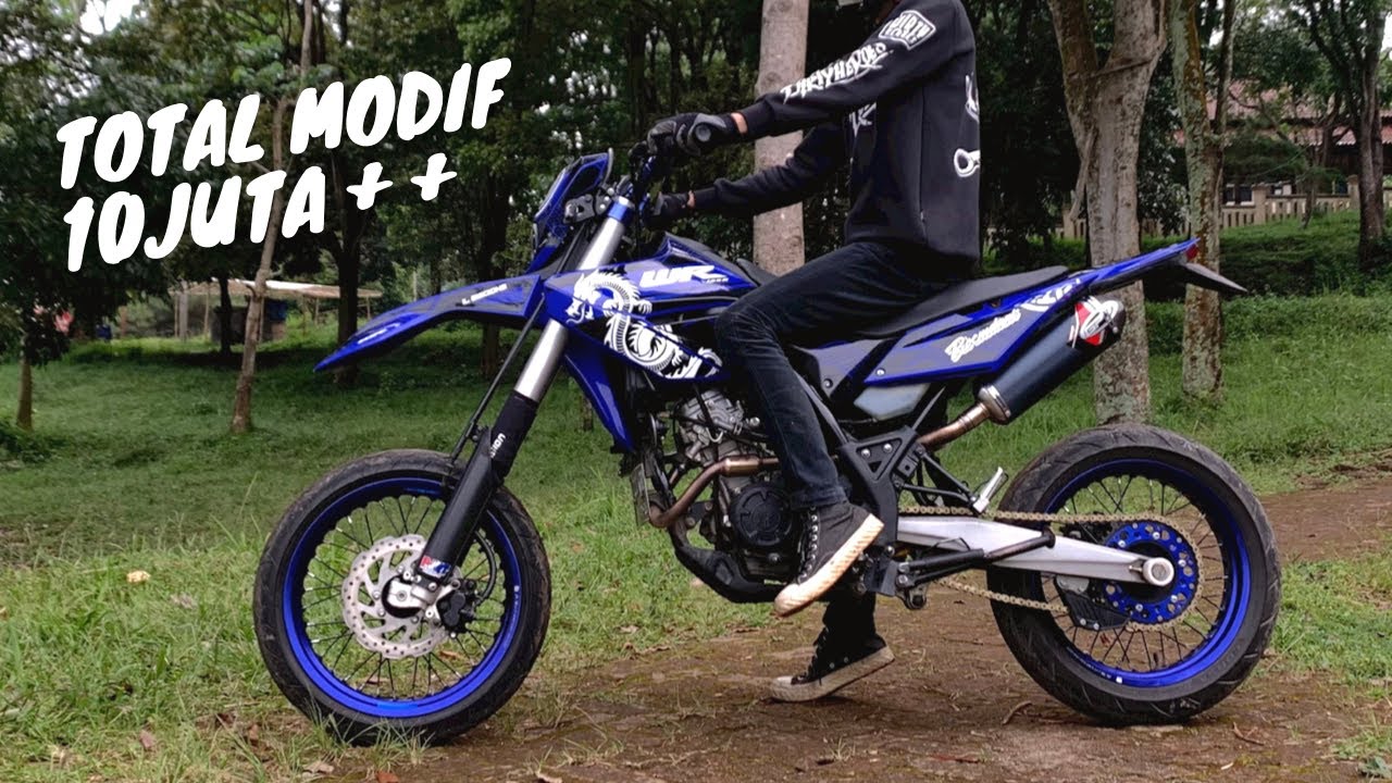 REVIEW WR 155 MODIF SUPERMOTO HEDON PUNYA SUBSCRIBER! PAKE USD DELKEVIC & ARM KTM