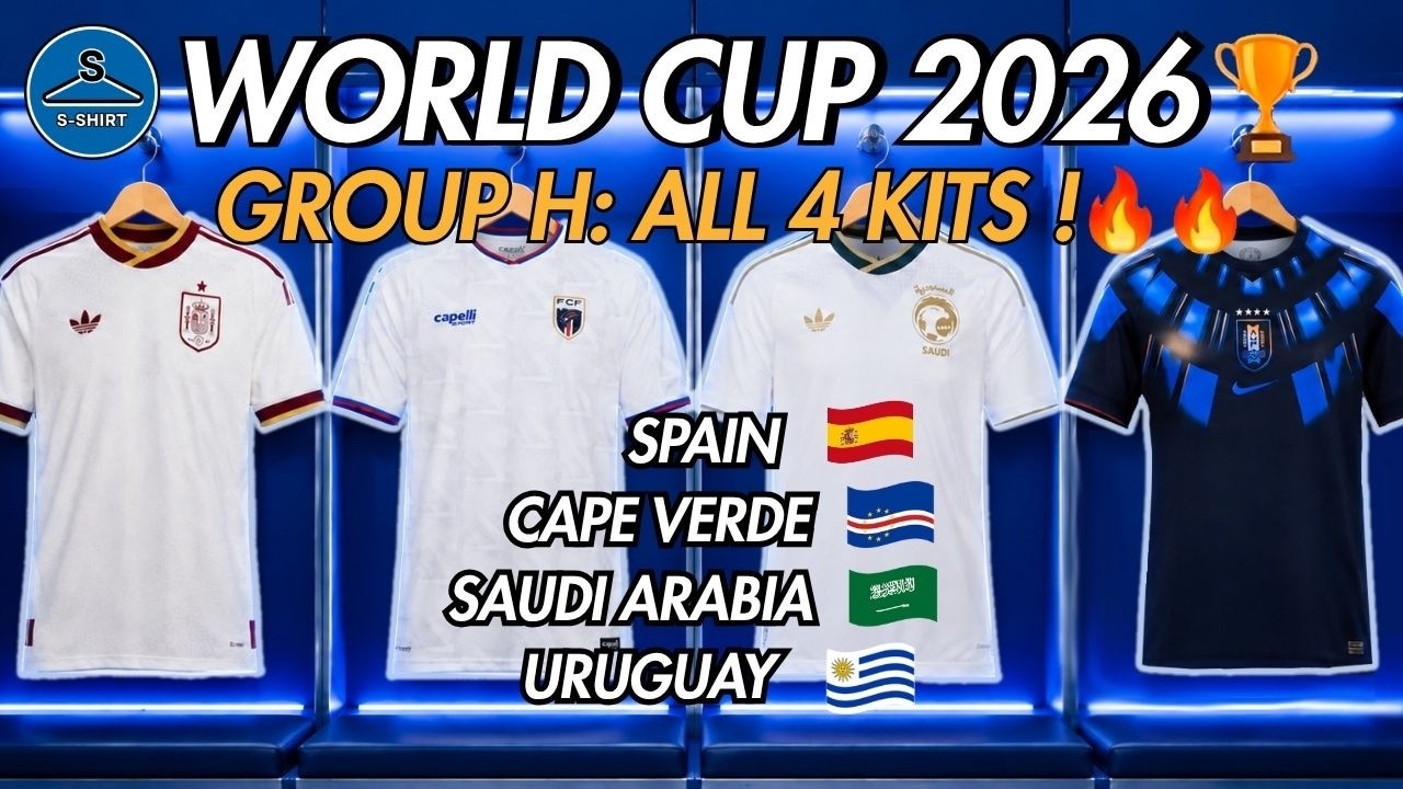 Group H - World Cup 2026: All 4 Away Jerseys Revealed! 🔥 #football