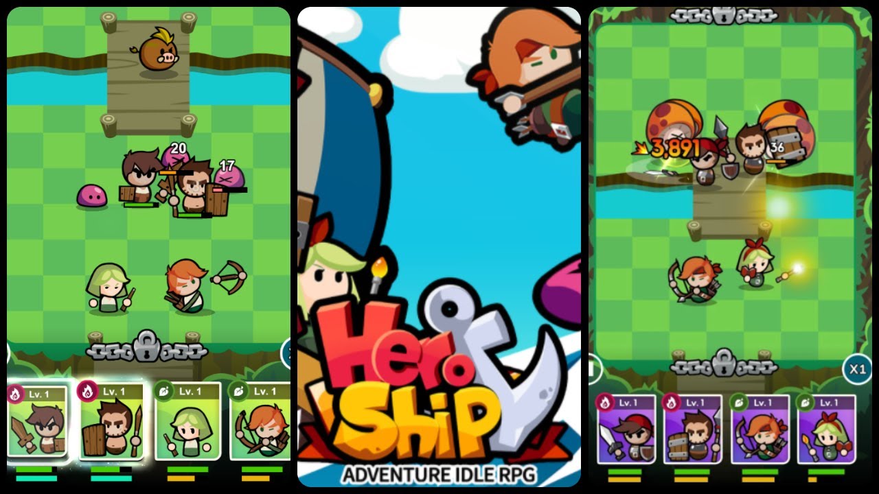 HeroShip - Adventure Idle RPG (Gameplay Android)