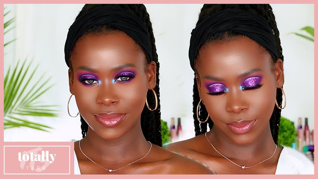 Purple and Black Smokey Eyeshadow Tutorial | Halo Cut Crease for Hooded Eyes