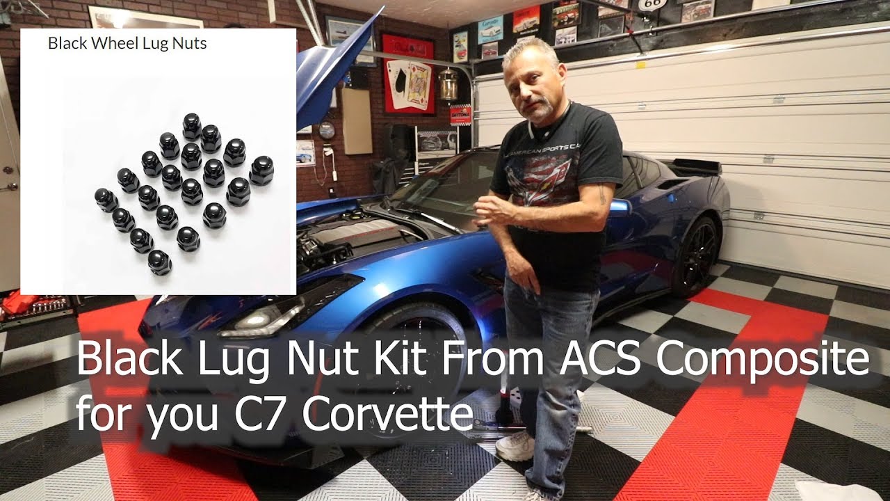 BLACK LUG NUTS  FOR YOU C7 CORVETTE FROM ACS